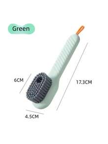 1 pieza Cepillo de limpieza multiusos, diseño de cerdas suaves, adecuado para limpiar zapatos y ropa interior