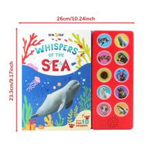 beartale 10-Button Sensory Toys,Kid's Sound Book,Baby Needs Early Learning Educational Toys,10 Vivid Animal Sounds With Durable Material Battery-Replaceable,Enhance Kid's Interactive Learning,Memory Retention And Sensory Development,Baby Toys,Toys For Boys,Party Favors For Kids,Toys For Girls,Montessori Toys,Teaching Aids,Learning Materials,Classroom Toys,Games For Kids,Student,Stationery,School Supplies,For Baby Shower,Kids Birthday Gift