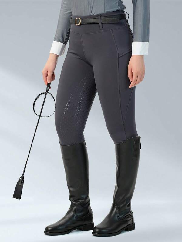 BEROY Women Horse Riding Pants Silicone Full Seat Breeches Equestrian Schooling Horseback Riding Tights Pockets