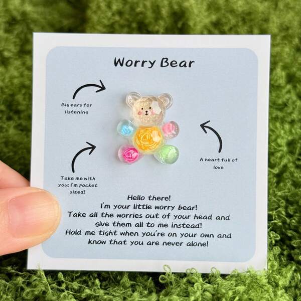 10pcs, Pocket Bear Hug, Anxiety Relief Gift, Mental Health Positive Gift, Autism Frustration Gift, Give Her A Stress Relief Gift, Comfort Gift For Son Or Daughter To Return To School, Small Gift For Women