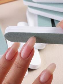 Bộ dụng cụ làm móng tay và móng chân mini màu hồng, bao gồm dũa móng, dũa móng hai mặt, cọ vẽ móng acrylic và que đánh bóng móng bằng gỗ - Bộ dụng cụ chăm sóc móng chuyên nghiệp tự làm tại nhà - Nhiều màu - Xem 6