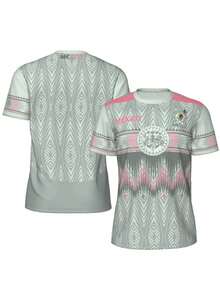 2025 Men's Lightweight High-Performance T-Shirt - Breathable Polyester & Spandex Blend, Crew Neck, Short Sleeve, Geometric Black & White Design, Machine Washable, Suitable For Tennis, Running, Fitness And Outdoor Activities, Workout Shirt