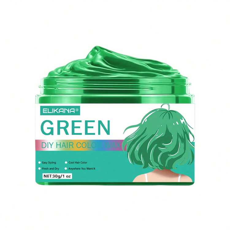 临时染发蜡，即时染发蜡泥，适合所有年龄段的男性和女性，适合日常聚会、角色扮演、万圣节和圣诞节。DIY染发膏（粉色、红色、紫色、绿色、灰色、蓝色）。 - 彩色 - 查看 15