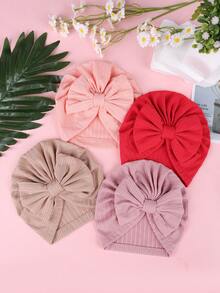 8 sombreros lindos de colores de caramelo para todas las estaciones, gorro con diadema bordada con adorno de lazo, adecuado para bebés de 1 a 12 meses, diadema para bebés recién nacidos niñas y niños, tejido elástico cosido a mano, decoración linda para productos de bebé - Multicolor - Ver 4