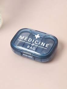Túi đựng thuốc y tế "Medicane" in hình chữ thập và chữ cái, hộp đựng thuốc nhỏ gọn tối giản với 3 ngăn, thích hợp sử dụng tại nhà và khi đi du lịch, hộp đựng thuốc chống thấm nước và chống ẩm cho viên nén, viên nang và các vật dụng nhỏ khác. - Nhiều màu - Xem 13
