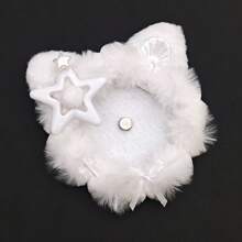 Portabadge decorativo super carino a forma di orecchie di gatto - adatto per badge da 58-70mm