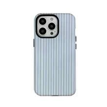 Blue And White Lines Two-In-One Film Case - Durable, Shock-Absorbing, And  Protection - For IPhone 16, 15, 14, 13, 12, 11, Plus, Pro, Max, Perfect Birthday Gift For Friends - trắng - Xem 9