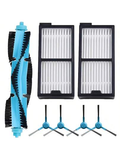 Accessories Cecotec Conga 5090 6090 7090 Robot Stofzuiger Cleaner, Including Removable Main Brush, HEPA Filter, Side Brush Edge