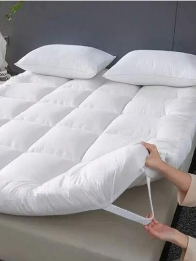 Pillow Top Protetor de Colchão 400 Fios Macio Solteiro Casal Queen e King