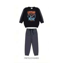 Boys' Fleece Tracksuit Set / Boys' Winter Set - 黑色 - 查看 1