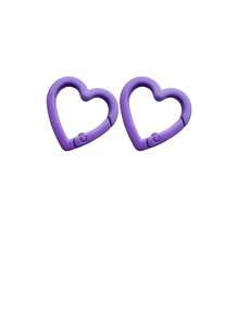 Metal Heart-Shaped Ring Buckle, Spring Clasp For Bag, Clothing Accessory - Multicolor - View 23