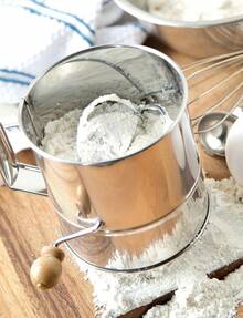 Run 4638 Tamiz de Harina, Acero Inoxidable, 3 Tazas, Mediano - Medio - Ver 4