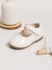 Elegant Princess Shoes, Cute Fashion White Mary Jane Girls Shoes, Back To School Shoes, Dress Shoes, Flat Children Shoes