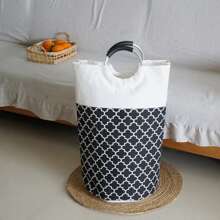 Wäschekörbe, Faltbar Wäschekorb, 62L Wäschesammler, Wäschesack,Wäschesortierer, wasserdicht, mit Griffe, Wäschetonne Stoff, 35x65cm, schwarz