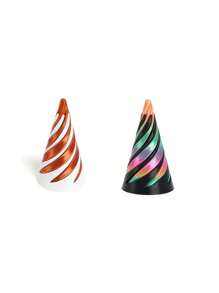 3Pcs Multi-Size Reversible Spiral Cone 3D Printed Anxiety Relief Fidget Toy,Decompression 3D Printed Double-Sided Spiral Cone - Colorful Gradient Structure, 1/2/5/10/20Pcs,Suitable As Halloween And Christmas Gifts, Metal Fiber Structure,Fidget Toys,Fidget,Sensory Toys