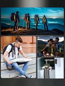 2pcs High Visibility Reflective Keychain, Double-Sided Safety Strips, Orange/Green & Black/White Color, Durable Nylon Webbing, Suitable For Night Walking, Running And Cycling, 7.48 Inches Long, Can Be Hung On Bags