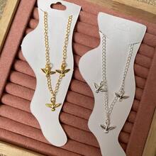 Tornozeleira Espirito Santo Folheado - Dourado - Visão 1