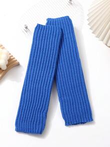 1 双女式条纹图案多色腿套，针织加厚保暖休闲腿套，中筒腿套，适合秋冬季 - 多色 - 查看 11