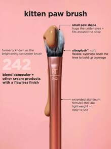 Real Techniques Precision Perfection Duo, Viral Kitten Paw Concealer Brush & Dual-Sided Powder Puff For Powder & Foundation, Travel Friendly Makeup Brush Set, Cruelty-Free, 2 Pieces Set,Brush Set,Makeup Brush Kit,Make Up Brush Set,Make Up Set Complete,Makeup Brush Set,Complete Makeup Kit,Brush Kit,Brushes Makeup Set,Makeup Gift Set,Set - Hot Pink - View 3