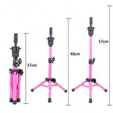 Tripod Penyangga Wig 23 Inci yang Dapat Diatur - 5 Warna, Bahan Logam Berkualitas Tinggi, Desain Lipat Portabel, Cocok untuk Kepala Manekin, Pembuatan dan Penataan Wig Profesional, Penggunaan Dewasa - 23 inci - View 6