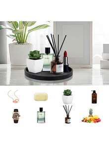 （大理石白）浴室梳妆台托盘，硅胶材质，适用于台面，可放置香水、钥匙、首饰、戒指等，亦可作为装饰性皂液器，用于厨房水槽收纳。 - 彩色 - 查看 7