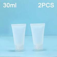 2/3/5pcs Travel Bottles For Toiletries – Leak-Proof Refillable Squeeze Tubes With Flip Top Cover | Holiday & Travel Essentials | TSA Approved For Shampoo, Lotion, Cosmetics (Soft Portable, )