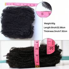 30 股/1 包 Afor Kinky Marley 编织发弹性非洲扭结钩针发卷发假辫 Marely 编织弹簧扭结 Yanky 扭结修复辫子适合非洲女性 - 彩色 - 查看 3