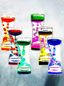 Two-Colour Liquid Timer Desktop Crafts, Creative Gifts, Timer Stress-Reducing Decorations, Liquid Sports, Teen Stress-Reducing Toys, Desktop Decorations, Stress-Reducing Acrylic Creative Gift Decorations