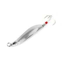 Topline Tackle 1pc Spoon Shaped Lure, 7g/10g Metal Spoon Hard Bait Fishing Swivel Lure Metal Lure Feather Hook Fishing Tackle