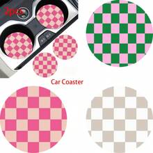 2pcs Car Cup Holder Coasters, Anti-Slip Shockproof Universal Fashion Car Coasters, Insert Interior Accessories, Party Gift