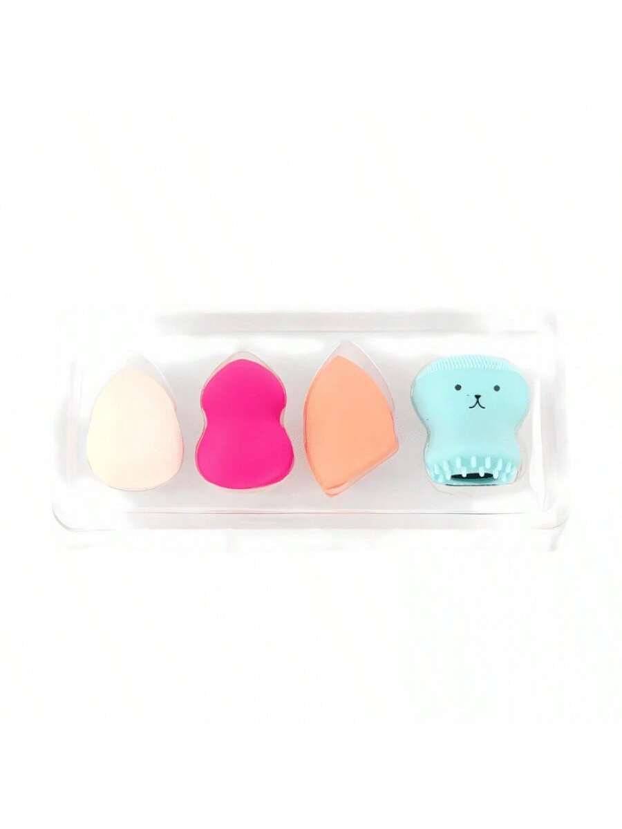 3 borlas para polvos + pulpo pequeño