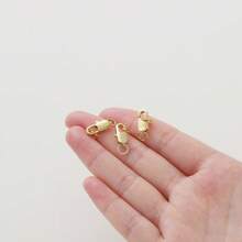 1/10 Pcs 304 Stainless Steel 18k Gold-Plated Rectangular Buckle Fishtail Buckle Spring Buckle Double Loop Lobster Clasp, Women's Stainless Steel Jewelry Lobster Clasp DIY Bracelet Necklace Connecting Clasp Buckle Head Accessories