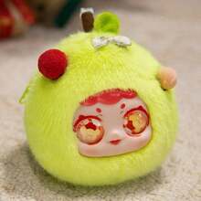 1pc Cute Macaron, Avocado, Strawberry Fruit Coin Purse, Plush Doll Bag Charm Crossbody Bag, Birthday/Christmas/New Year Gift, Figurine With Hard Plastic Interior