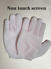 1pc Touchscreen Whitening & Moisturizing Gloves, Smooth Touchscreen For Smartphones & Tablets, Reusable Coating, Suitable For Applying Aloe Vera Gel, Lotion, Cream Or Serum To Achieve Soft Skin, Pink - Multicolor - View 11