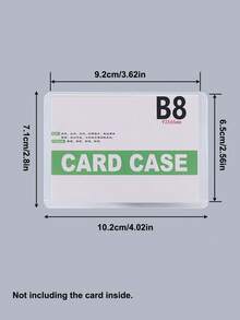 30 个横向层压硬卡套，3 英寸照片/卡片防水存储透明夹