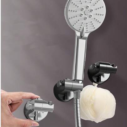 Giá treo đồ tắm thiết kế đơn giản (Hướng dẫn lắp đặt: 1. Lau sạch bề mặt tường; 2. Mở nắp hút chân không, căn chỉnh cho thẳng hàng với tường; 3. Đóng nắp và ấn xuống. Lưu ý: Không nên sử dụng trên tường nhẵn, tường sơn latex, tường xi măng, tường dán giấy dán tường hoặc tường thạch cao.)