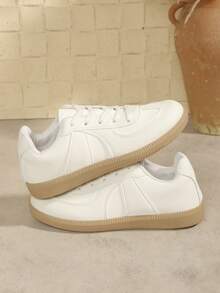 أحذية كاجوال متعددة الوظائف للنساء، أحذية رياضية كاجوال بنعل مطاطي مقاوم للانزلاق، بتصميم كتل لونية باللونين الأسود والخاكي، مناسبة للاستخدام اليومي، مقاس 36-41، عصرية