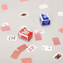 54pcs/Set[Miniature Playing Cards]Mini Multi-Person Card Games, Collection And Entertainment! Travel Playing Cards, Toy House Decor, Holiday Party Supplies, Small Cards, Cute & Fun Party Favors. Unassembled Playing Cards Provide You With An Interesting And Unique Activity For Assembly, Accompanied By A Playing Card Storage Box. Card Games Suitable For Family Game Nights Or Parties - Multicolor - View 5