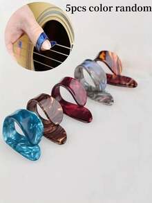 Bộ gảy ngón cái và ngón trỏ nhiều màu, gảy ngón cái cho đàn guitar, mandolin, banjo - Nhiều màu - Xem 12