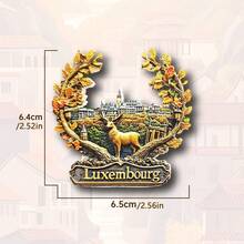 1 pieza Imán de nevera con Hito de Suiza, Chocolate suizo 3D de resina, Tren alpino y Chalé de montaña, Recuerdo de Berna, Decoración de hogar y oficina, Regalo