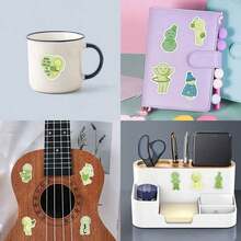 55PCS  Stickers Aesthetic Vinyl Stickers Decals Scrapbook, Journaling, Laptop, Bumper, Skateboard, Water Bottles, Computer, Phone Back To School - Nhiều màu - Xem 7