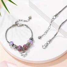 1/5/10/20/30/50 st. armband med ormbenskedja i guld/silver och hjärtformat karabinlås, lämpligt för gör-det-själv-armbandstillverkning, perfekt presentval - Armband - Visa 8