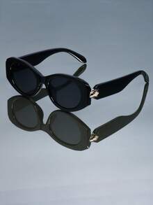 新款复古个性方形高档时尚眼镜女男简约百搭潮流朋克节日派对街拍走秀时尚眼镜 - 彩色 - 查看 1