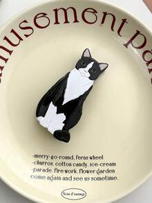 Nouveaux clips pour cheveux mignons de chat, clips en acétate en forme de griffe d'animal pour la décoration de coiffure, ours, éléphant, clips pour cheveux en forme de griffe, série d'animaux polyvalente et originale de clips en acétate pour queue de cheval, chignon. Accessoires de cheveux, accessoires d'automne, pince à cheveux d'hiver, accessoires pour tenues de vacances pour femmes - Multicolore - Voir 9