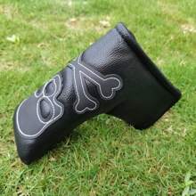 Dog Mallet Putter Cover Design For Golf Heel Shaft/Center Shaft And Many Styles Dog Design Blade Putter Headcover PU Leather Hook And Loop Closure