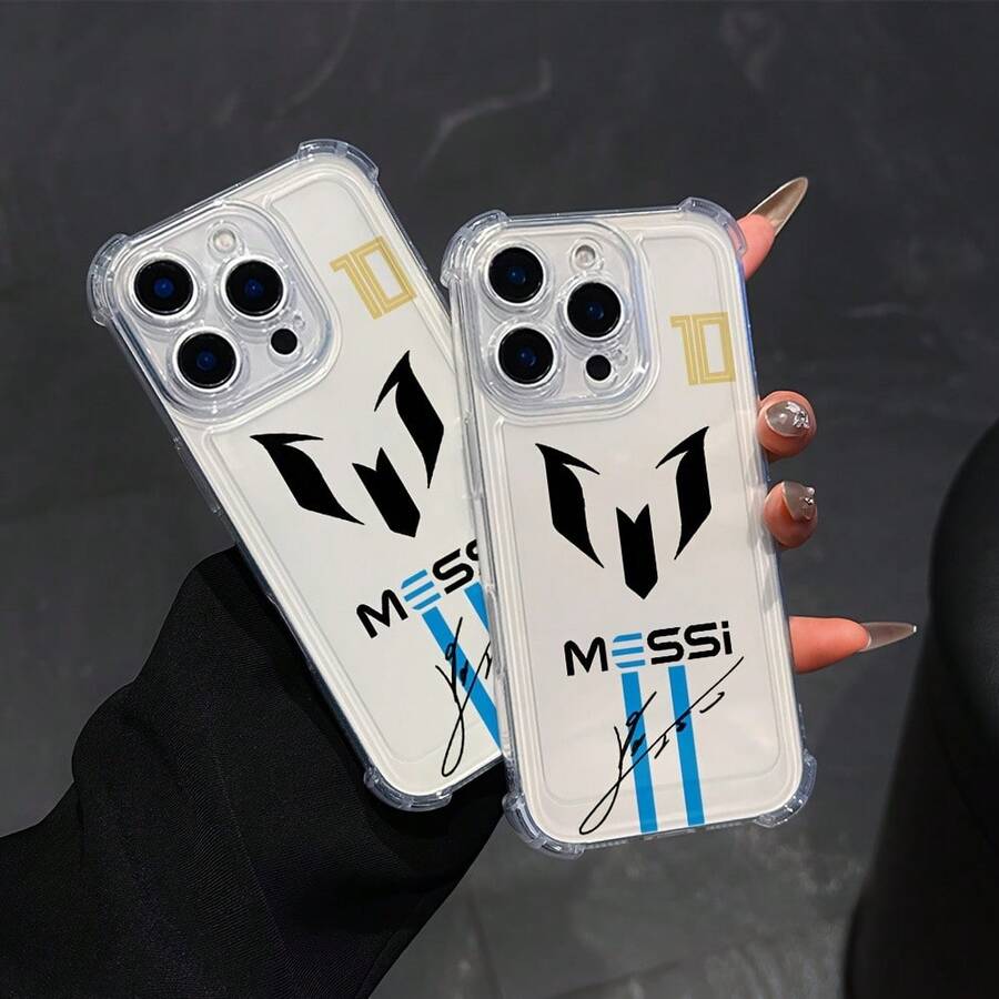No. 10 Star 10-Messi Phone Case For IPhone16promax, 16 15pro 14PLUS 13 12Pro 11 Pro Max X A14/ A15/ A16/ A34/ A35/ 36/ A54/ A55/ A56.MOTOG30/ G20/ G54/ G64/ G84anti-Drop Transparent Soft Back Cover - trắng - Xem 1