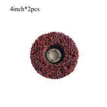 4/5 Inch, 2pcs Angle Grinder Quick Change Abrasive Discs, High Carbon Steel Wire Paint Stripping Wheels, Metal Rust Removal, Welding Oxide Layer Cleaning, Auto Repair Surface Treatment Tools, Anti-Clogging Anti-Splash Design, Heavy Duty Steel Wire Polishing Wheels, Efficient Wall Paint Stripping Tool, Quick Release Grinding Kit, Multi-Scene Cleaning Wheel Set - Multicolor - View 16