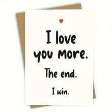 1 Pc Love Greeting Card, Send The Most Sincere Words To Your Lover
