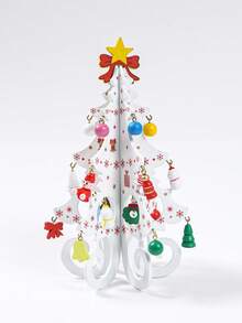 1 pièce Décoration de Noël blanche, ornement de décoration d'arbre de Noël en bois, décorations de Joyeux Noël pour la maison 2025, décorations de Noël pour la table de la maison, cadeaux de Noël, décorations de chambre de Noël, décorations de maison de Noël, cadeaux du Nouvel An, décorations du Nouvel An 2026