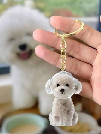 1Pc/5Pcs Highly Attractive Transparent Cat And Pet Dog Hair Storage And Storage Box, Pendant, Keychain Commemorative Pendant, Commemorative Gift,Orange Cat, Sanhua Cat, Teddy, Bomei, Chaigou, Bixiong, Samoye, Golden Hair, Corgi, West Highland, Spotted Dog Hair Storage